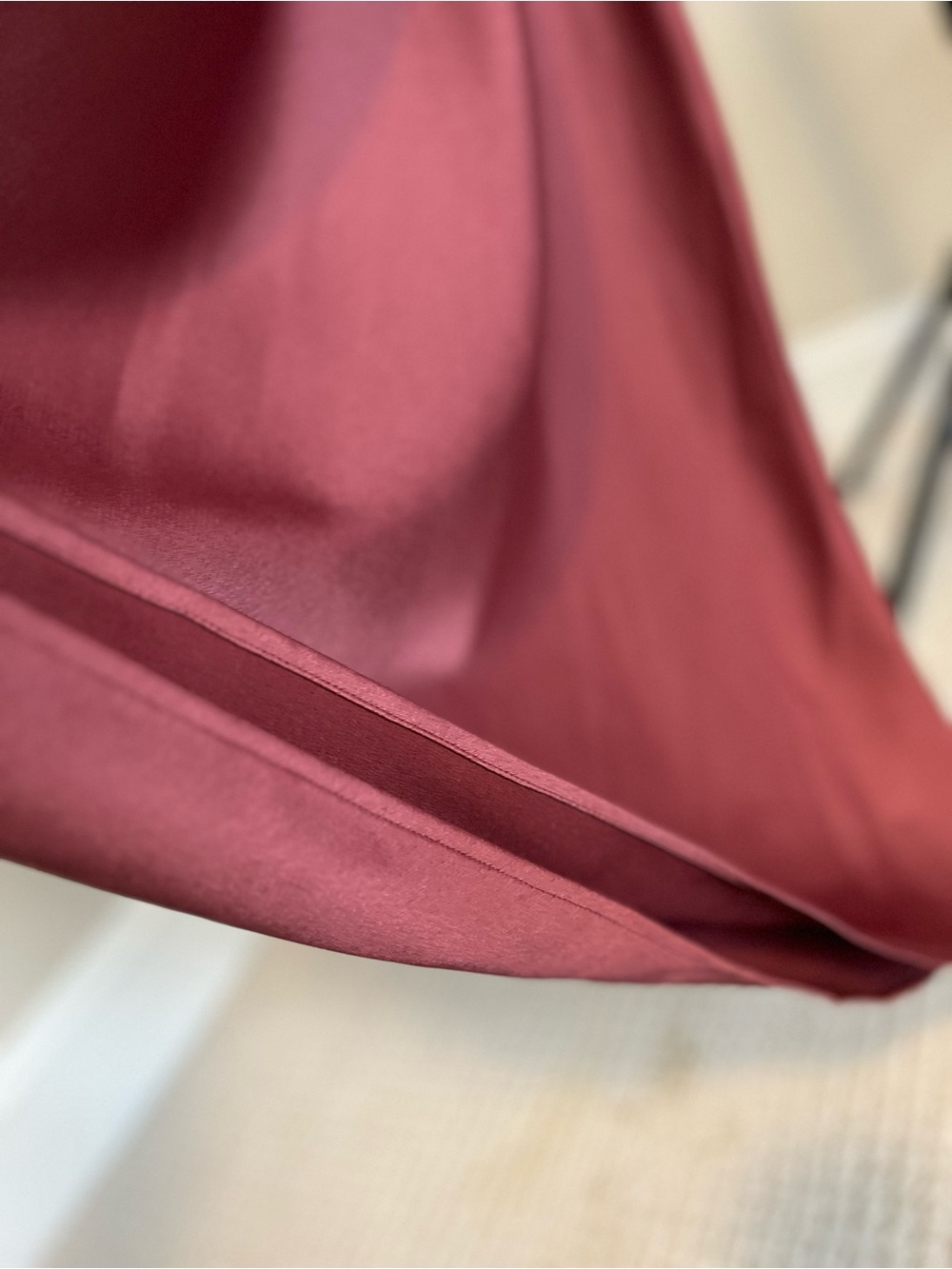 BHLDN Dark Rose Amelia V-Neck Dress - Picture 7 of 15